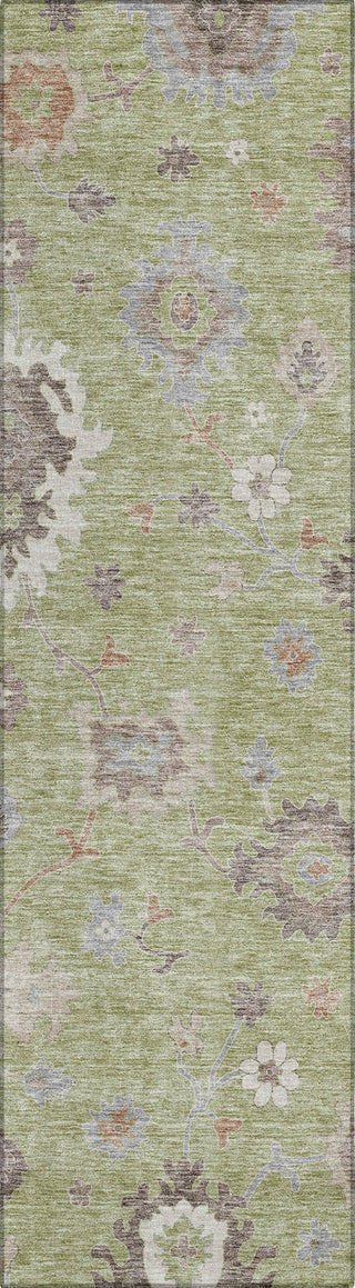 Piper Looms Chantille Oushak ACN753 Aloe Machine Washable Area Rug Runner Main Image
