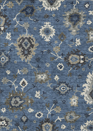 Piper Looms Chantille Oushak ACN753 Blue Machine Washable Area Rug main image