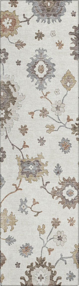 Piper Looms Chantille Oushak ACN753 Ivory Machine Washable Area Rug Runner Main Image