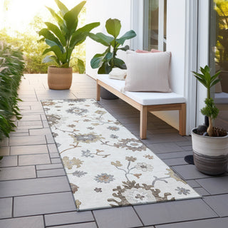 Piper Looms Chantille Oushak ACN753 Ivory Machine Washable Area Rug Runner Outdoor Lifestyle Image Feature