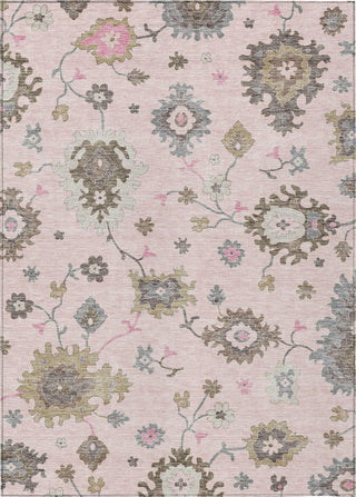 Piper Looms Chantille Oushak ACN753 Pink Machine Washable Area Rug main image