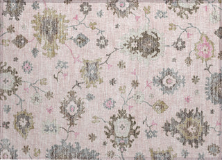 Piper Looms Chantille Oushak ACN753 Pink Machine Washable Area Rug Scatter Main Image