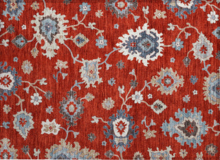 Piper Looms Chantille Oushak ACN753 Red Machine Washable Area Rug Scatter Main Image