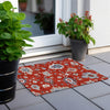 Piper Looms Chantille Oushak ACN753 Red Machine Washable Area Rug Scatter Outdoor Lifestyle Image Feature
