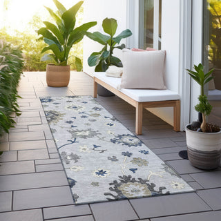 Piper Looms Chantille Oushak ACN753 Silver Machine Washable Area Rug Runner Outdoor Lifestyle Image Feature
