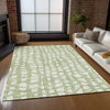 Piper Looms Chantille Squares ACN754 Aloe Machine Washable Area Rug Lifestyle Image Feature
