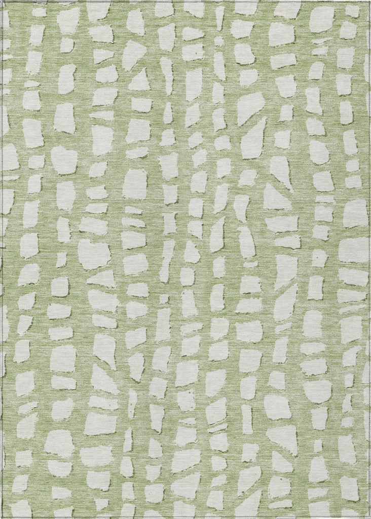 Piper Looms Chantille Squares ACN754 Aloe Machine Washable Area Rug main image