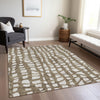 Piper Looms Chantille Squares ACN754 Brown Machine Washable Area Rug Lifestyle Image Feature