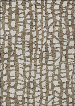 Piper Looms Chantille Squares ACN754 Brown Machine Washable Area Rug main image