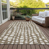 Piper Looms Chantille Squares ACN754 Brown Machine Washable Area Rug Outdoor Lifestyle Image Feature