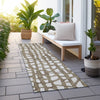 Piper Looms Chantille Squares ACN754 Brown Machine Washable Area Rug Runner Outdoor Lifestyle Image Feature