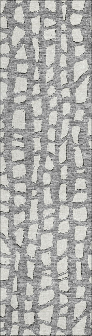 Piper Looms Chantille Squares ACN754 Gray Machine Washable Area Rug Runner Main Image