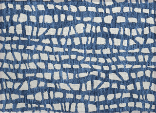 Piper Looms Chantille Squares ACN754 Navy Machine Washable Area Rug Scatter Main Image