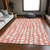 Piper Looms Chantille Squares ACN754 Salmon Machine Washable Area Rug Lifestyle Image Feature