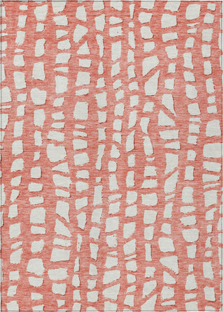 Piper Looms Chantille Squares ACN754 Salmon Machine Washable Area Rug main image