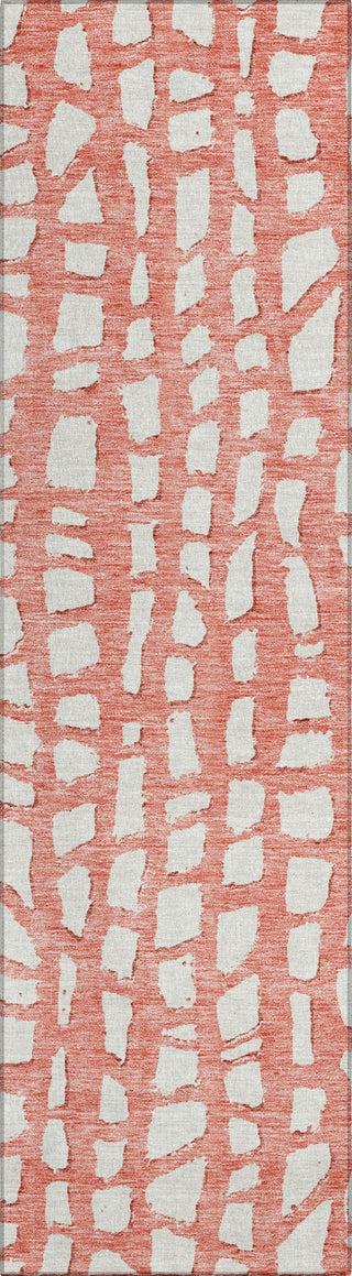 Piper Looms Chantille Squares ACN754 Salmon Machine Washable Area Rug Runner Main Image