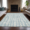 Piper Looms Chantille Squares ACN754 Sky Machine Washable Area Rug Lifestyle Image Feature
