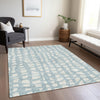 Piper Looms Chantille Squares ACN754 Sky Machine Washable Area Rug Lifestyle Image Feature