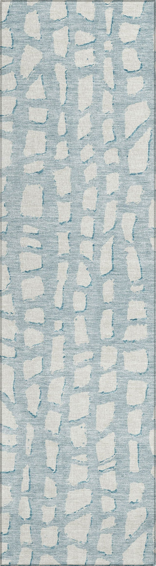 Piper Looms Chantille Squares ACN754 Sky Machine Washable Area Rug Runner Main Image