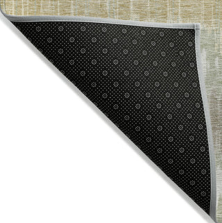 Piper Looms Chantille Stripes ACN755 Aloe Machine Washable Area Rug Backing Image