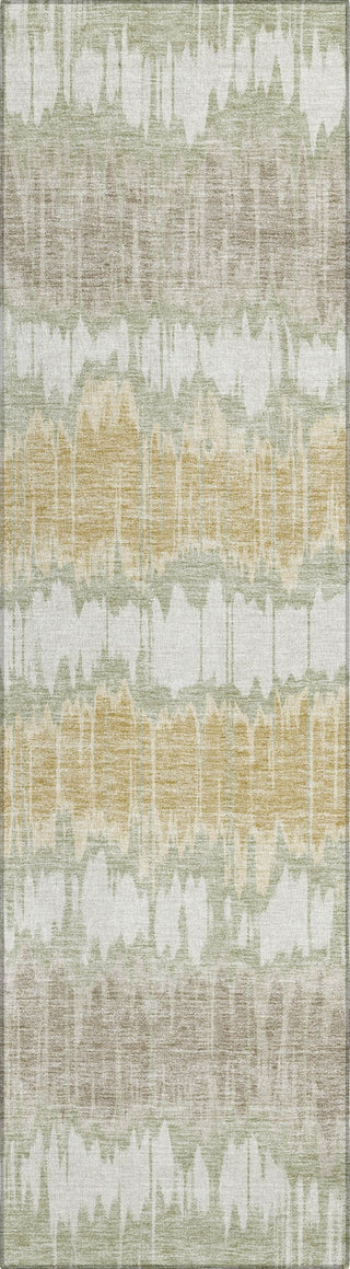 Piper Looms Chantille Stripes ACN755 Aloe Machine Washable Area Rug Runner Main Image