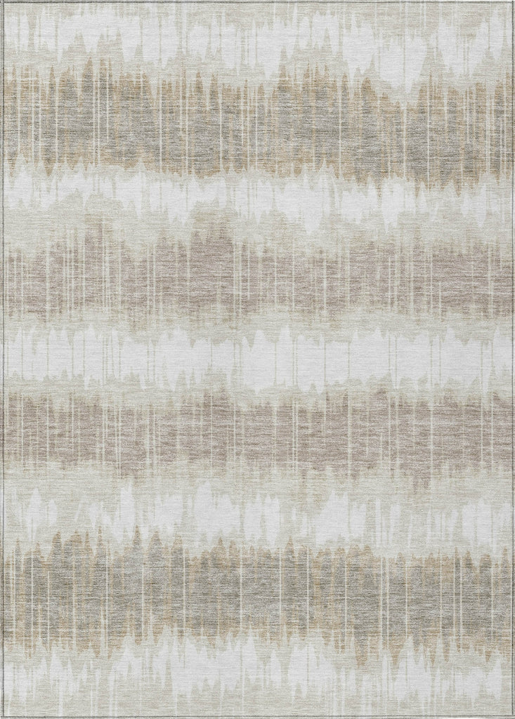 Piper Looms Chantille Stripes ACN755 Ivory Machine Washable Area Rug main image