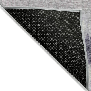 Piper Looms Chantille Stripes ACN755 Lavender Machine Washable Area Rug Backing Image