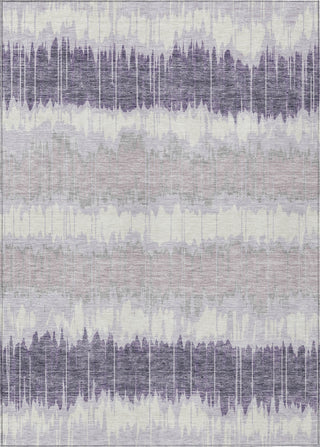 Piper Looms Chantille Stripes ACN755 Lavender Machine Washable Area Rug main image