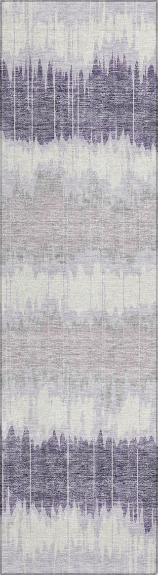 Piper Looms Chantille Stripes ACN755 Lavender Machine Washable Area Rug Runner Main Image