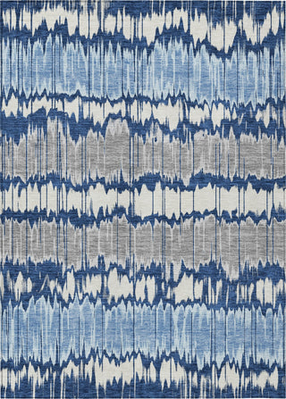 Piper Looms Chantille Stripes ACN755 Navy Machine Washable Area Rug main image