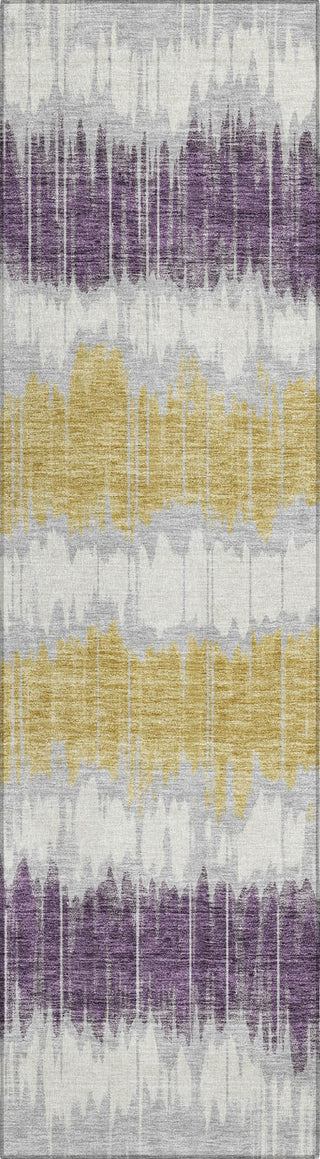 Piper Looms Chantille Stripes ACN755 Silver Machine Washable Area Rug Runner Main Image