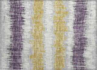 Piper Looms Chantille Stripes ACN755 Silver Machine Washable Area Rug Scatter Main Image