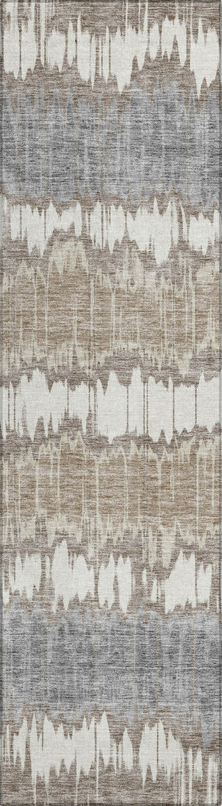 Piper Looms Chantille Stripes ACN755 Taupe Machine Washable Area Rug Runner Main Image