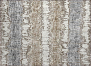Piper Looms Chantille Stripes ACN755 Taupe Machine Washable Area Rug Scatter Main Image