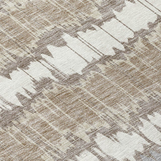 Piper Looms Chantille Stripes ACN755 Taupe Machine Washable Area Rug Swatch Image
