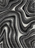 Piper Looms Chantille Swirls ACN756 Black Machine Washable Area Rug main image