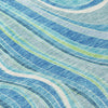Piper Looms Chantille Swirls ACN756 Blue Machine Washable Area Rug Swatch Image