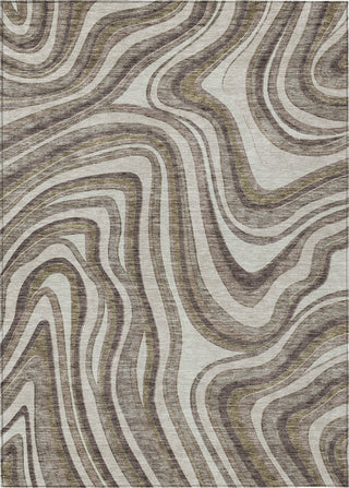 Piper Looms Chantille Swirls ACN756 Brown Machine Washable Area Rug main image