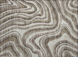 Piper Looms Chantille Swirls ACN756 Brown Machine Washable Area Rug Scatter Main Image