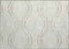Piper Looms Chantille Waves ACN757 Ivory Machine Washable Area Rug Scatter Main Image