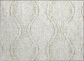 Piper Looms Chantille Waves ACN757 Ivory Machine Washable Area Rug Scatter Main Image