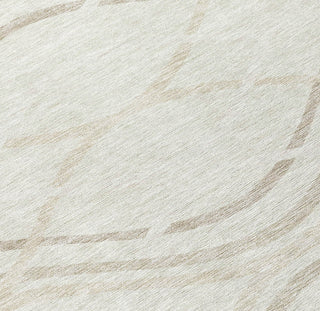 Piper Looms Chantille Waves ACN757 Ivory Machine Washable Area Rug Swatch Image