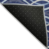 Piper Looms Chantille Waves ACN757 Navy Machine Washable Area Rug Backing Image
