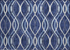 Piper Looms Chantille Waves ACN757 Navy Machine Washable Area Rug Scatter Main Image