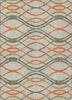 Piper Looms Chantille Waves ACN757 Orange Machine Washable Area Rug main image
