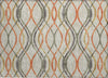 Piper Looms Chantille Waves ACN757 Orange Machine Washable Area Rug Scatter Main Image