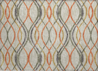 Piper Looms Chantille Waves ACN757 Orange Machine Washable Area Rug Scatter Main Image