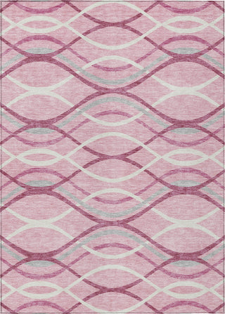 Piper Looms Chantille Waves ACN757 Pink Machine Washable Area Rug main image