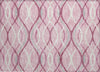 Piper Looms Chantille Waves ACN757 Pink Machine Washable Area Rug Scatter Main Image
