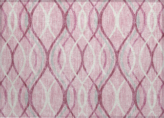 Piper Looms Chantille Waves ACN757 Pink Machine Washable Area Rug Scatter Main Image